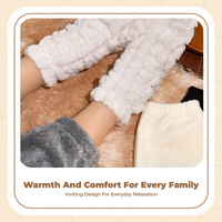 Thermal tube socks keep feet warm.