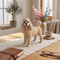 Poodle Figurine Whimsical Poodle Statue Long-Lasting for Living Room, Entryway