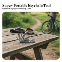 Keychain Multi-Tool Portable Everyday Carry Pocket Tool Compact Design