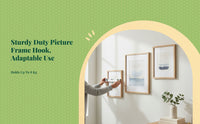 Picture Frame Hanging Hardware, Strong Hold D-Ring hangers, stable Wall Mounting for Art, Photo, Mirror