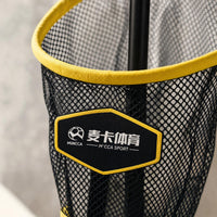 Telescopic Ball Picker with Basket Freestanding Ball Basket with Handle Portable Pickleball Retriever Easy Picking for Coaches, Training Sessions