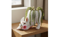 Nine-Tailed Canine Planter Resin Material Canine Shaped Flower Pot Decorative