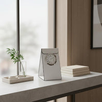 Leather Desk Timepiece Unique Design Modern Decorative Timepiece for Bedroom