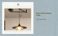 Walnut minimalist pendant light