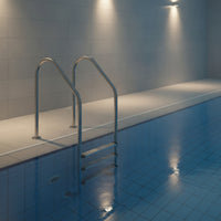Stainless Steel Pool Ladder Polished Pool Ladder with Non-Slip Steps Resistant for Homeowners, Swimming Pools
