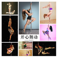 钢管舞钢管健身家用便携式舞蹈室跨境学校旋转移动跳舞杆健腹杆