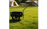 Bike Trailer with Cargo Box Removable Bike Cargo Trailer Heavy-Duty for Cyclists, Errands