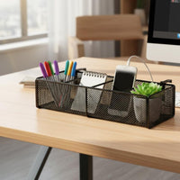 Hanging Desk Basket Rectangular Office Storage Polished Finish