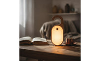 Wooden Night Light Battery Operated Lamp Minimalist for Entryway, Dorm Room