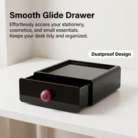 Stackable Storage Drawers, Desktop Storage Drawers, Dustproof Desk Organiser, Single Box for Stationery & Cosmetics