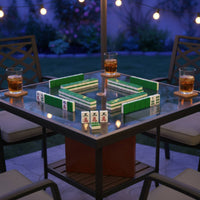 160 Tiles Acrylic Crystal Mahjong Tiles Long-Lasting and Shockproof