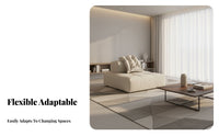 Interchangeable Block Sofa Wabi-Sabi design Sectional Couch Minimalist Aesthetic firm support Foam for Hosts
