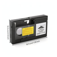 VHS-C Adapter Front-Loading VHS-C Cassette Converter Box Camcorder Cassette Adapter Compact Compatible for Collectors