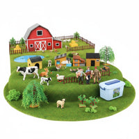 Farm Animal Playset Hand Painted Realistic Animal Figures for Kids