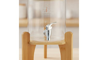 High-Borosilicate Glass Drink Dispenser with Stand Clear Glass Beverage Dispenser with Tap Easy to Use Stainless Steel for Buffets