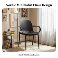 Molded Shell Chair Nordic Design Indoor Furniture Minimalist and Design Adaptable for Business Owners, Dining Room, Office