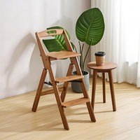 Step Stool with Backrest Foldable Folding Step Stool Multiversatile Furniture for Kitchen, Home Library