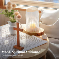 Beech Wood Cross Ornament Minimalist Design Wooden Cross Home Decor for Office, Prayer Room