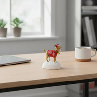 Screaming Goat Figure Funny Expressive Caprine Book Desktop Decoration Novelty Gift Set for Office