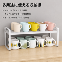 Desk Shelf, Desktop Rack, Wooden, 50x20x18cm, White, Desk Storage, For Work From Home