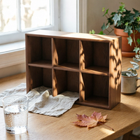 floor Storage Cabinet Double-Layer Wood Bookcase Thick Board Bookshelf for TV Area