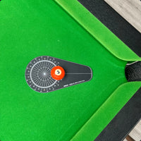Pool Aiming Board Aim Angle Grid Cue-Ball Practice Board Metal Storage Case Pool Cue Aiming Aid