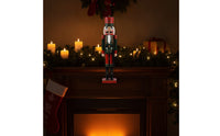 Nutcracker Freestanding Nutcracker Figure Decorative Wooden Figurine Ornament for Collectors, Mantel