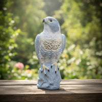 Eagle Figurine with Stump Base Realistic Decor Perched for Balcony, Homeowners