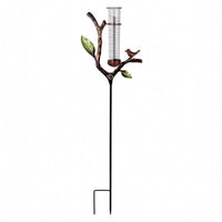 Solar Rain Gauge Ornamental Garden Ornament Easy to Read