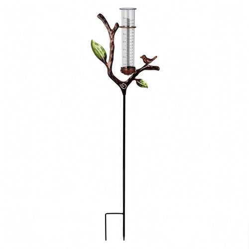 Solar Rain Gauge Ornamental Garden Ornament Easy to Read