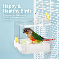 Bird Feeder Bath Cage Hanging, Parrot Cage Hanging Bath Feeder, Cage Hanging Bir