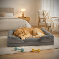 Pet Sofa Bed with Removable Cover Low-Rise Dog Bed with Washable Removable Cover Pet Sofa Easy Care Comfortable for Dogs