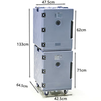 Factory Direct 90L/180L Double-Layer Insulated Box with Wheels