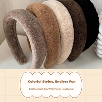 Non-slip plush headbands for women