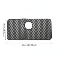 Non-Slip Kitchen Sink Protector Scratch Resistant Silicone Sink Protector Drainage Holes Household Accessory Easy to Clean
