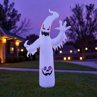 Inflatable ghost, large with pumpkin face, inflatable figure for entrance area, Halloween party