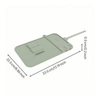 Tray Mat with Phone Stand Low-Profile Silicone Tray Mat Molded for Airplane