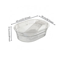 Integrated Washboard Basin Anti-Slip Bottom Portable Laundry Tub Hanging Hole