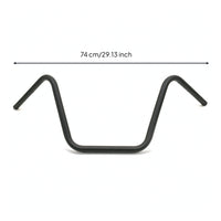Universal Motorcycle Bar with 22mm Mount Custom Retro Handlebar Upright Solid for Commuters