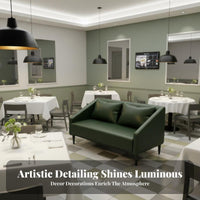 Retro Design Dining Booth Set Commercial-Grade Single-Sided Two-Person Booth Heavy-Duty Cafe Furniture Easy to Clean for Bar Owners, Interior Designers, Milk Tea Shops, Cafes, Restaurants, Diner