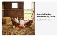 Automatic Fowl Waterer Easy to Hygienic Chick Feeder and Waterer Set Material Automatic Fowl Feeder