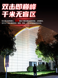 高端手电筒强光充电式超长续航大容量超亮户外远射手提探照灯巡逻