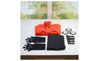 High-Collar Red Long Coat Costume Double-Breasted Anime Cosplay Costume Layered Outfit with Pants Fashionable for Conventions