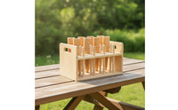 Rhythm Percussion Instrument Exploratory Wooden Percussion Set with Rack Complete for Teachers, Music Room