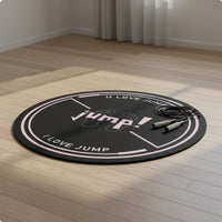 Round Jump Rope Mat Portable Shock Absorbing Exercise Pad Lightweight