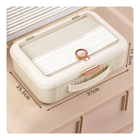 Passport Storage Box Large Capacity Portable File Case Dustproof for Travel