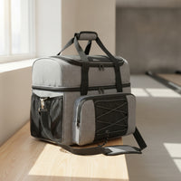 Bowling Bag with Ball Cradle Padded Bowling Bag with Shoe Compartment Adjustable for League Night