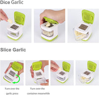 双面按压切蒜器 Garlic Cube迷你压蒜器捣蒜器大蒜切碎器厨房工具