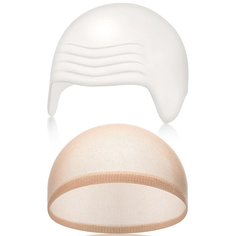White / Bald Cap W Net