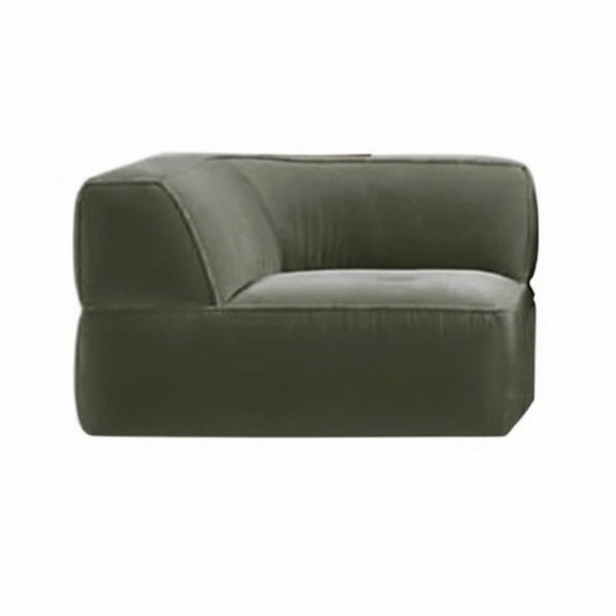 Tofu Block Sofa Minimalist Design Living Room Seating Vintage Inspired Ergonomic Support for Families, Young Adults, Bedroom